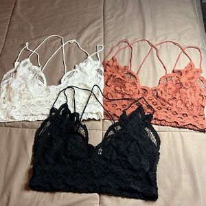 Free People leave bralette bundle